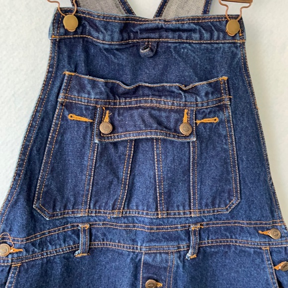 Roundy Ridge Dark Wash Carpenter Overall/Bibs - Picture 5 of 12